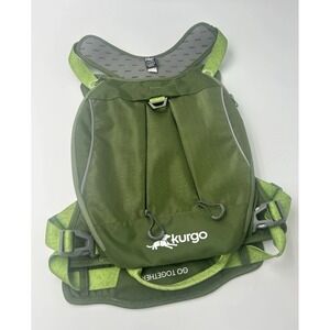 New Kurgo Cascade Dog Backpack Harness Large Green Hiking Pack Read Description
